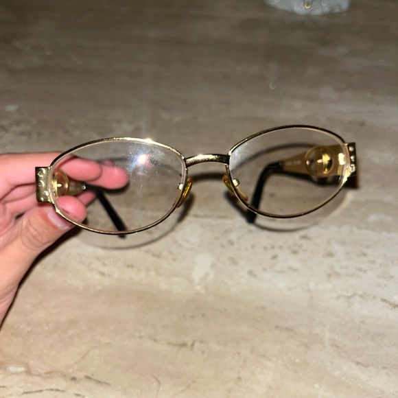 Gold vintage Versace glasses - Picture 2 of 4